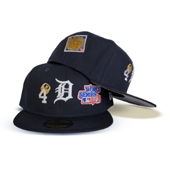 New Era Detroit Tigers Rings & Champions 59FIFTY Fitted Hat - Picture 2 of 11